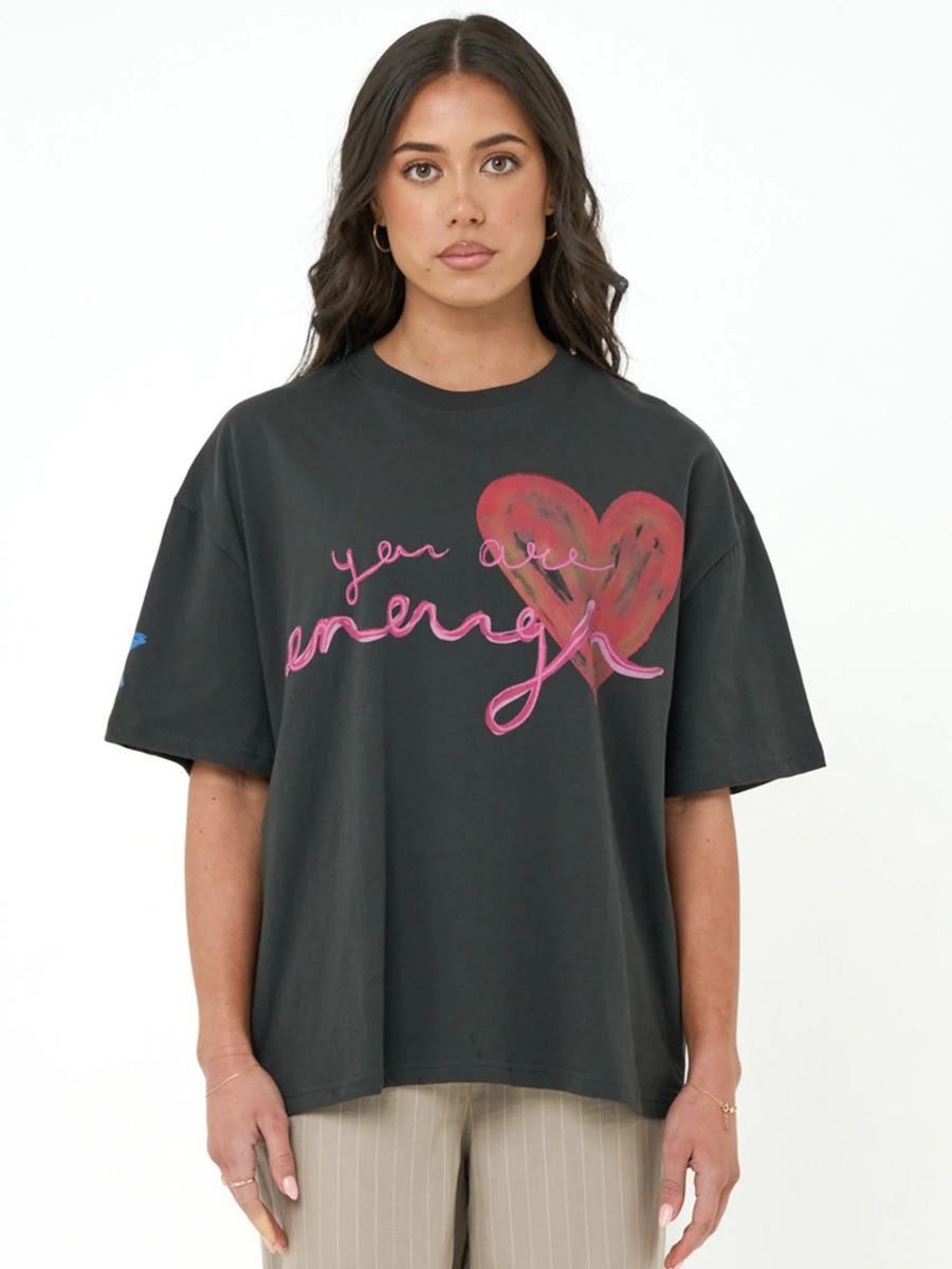 You Are Enough Tee | Off Black