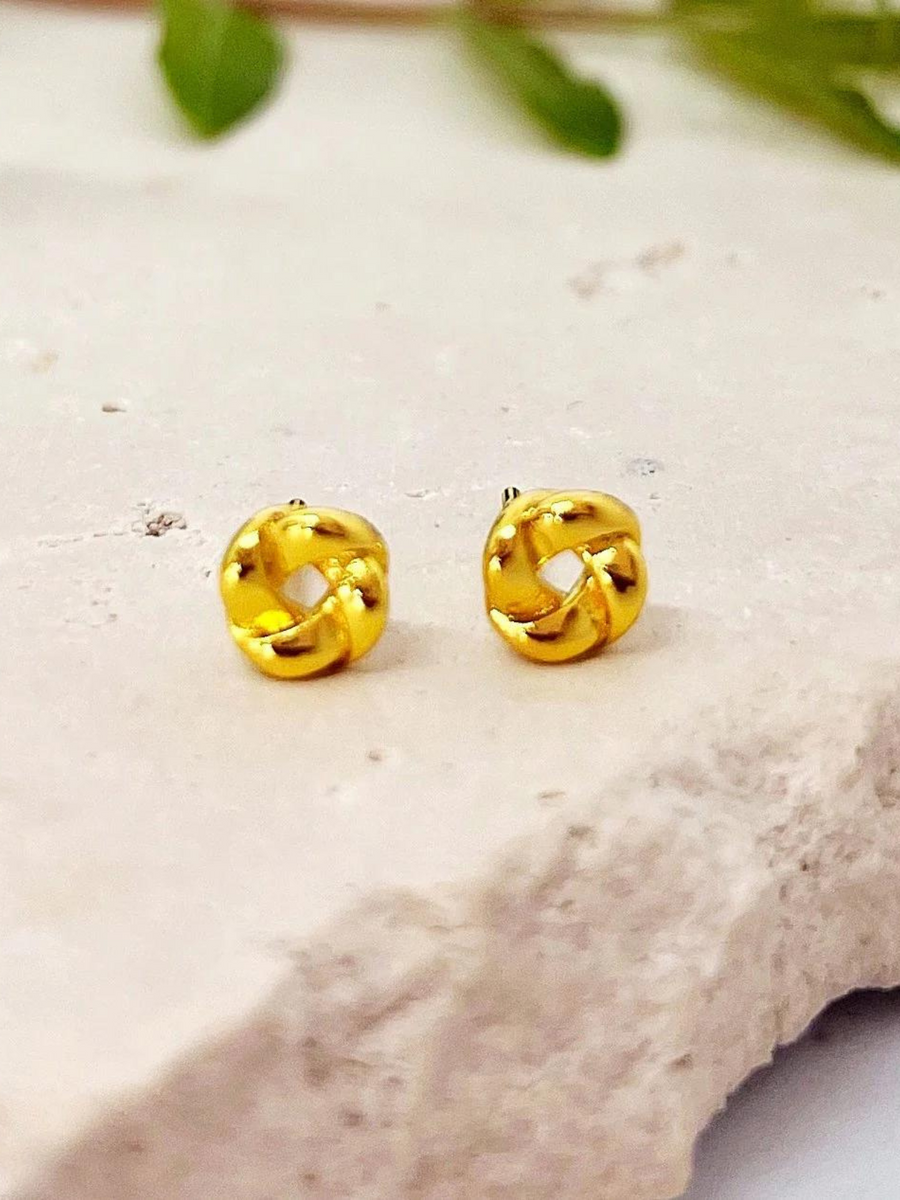 Gold Twist Stud