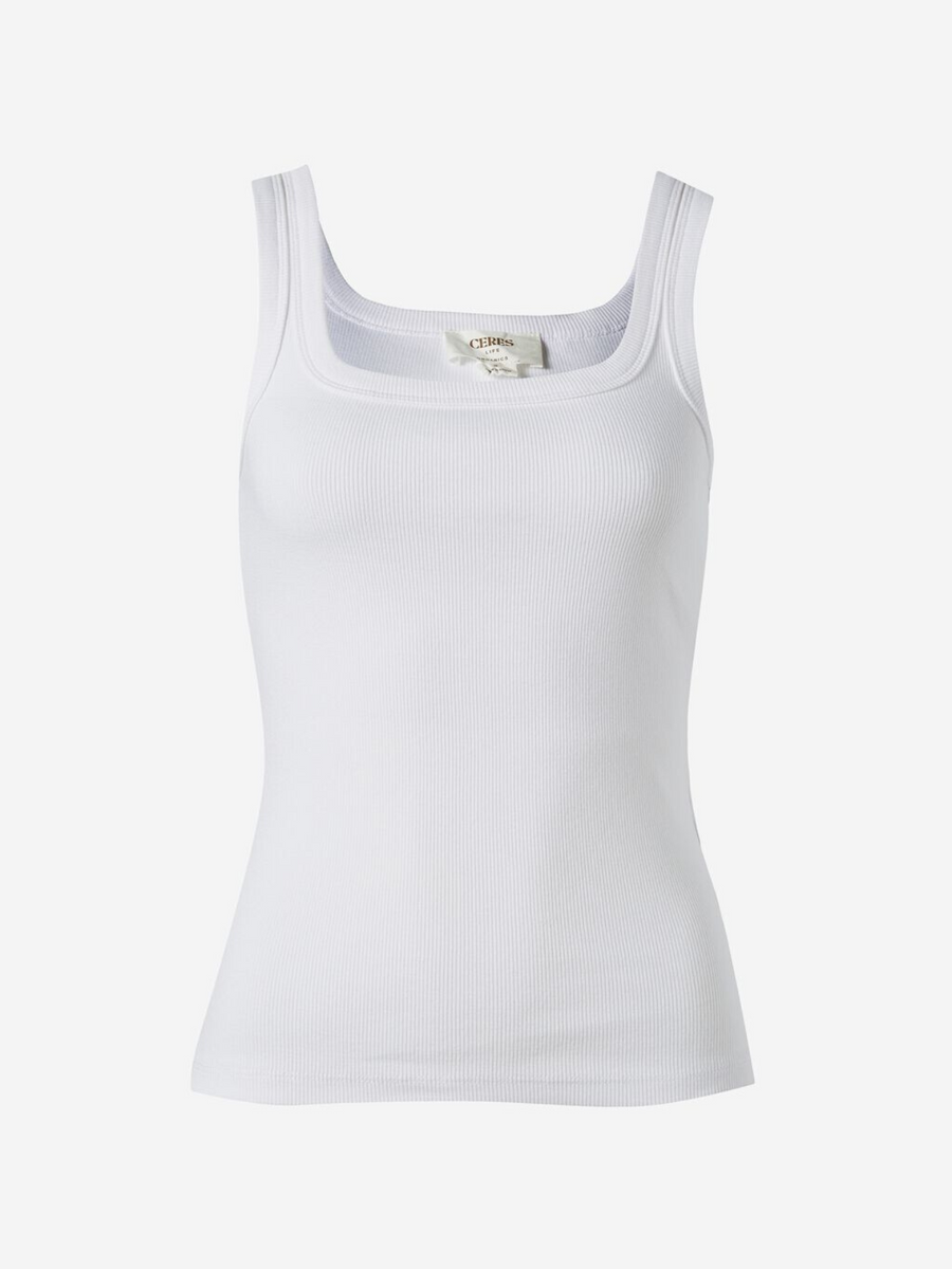 Zaeli Contour Rib Square Neck Tank