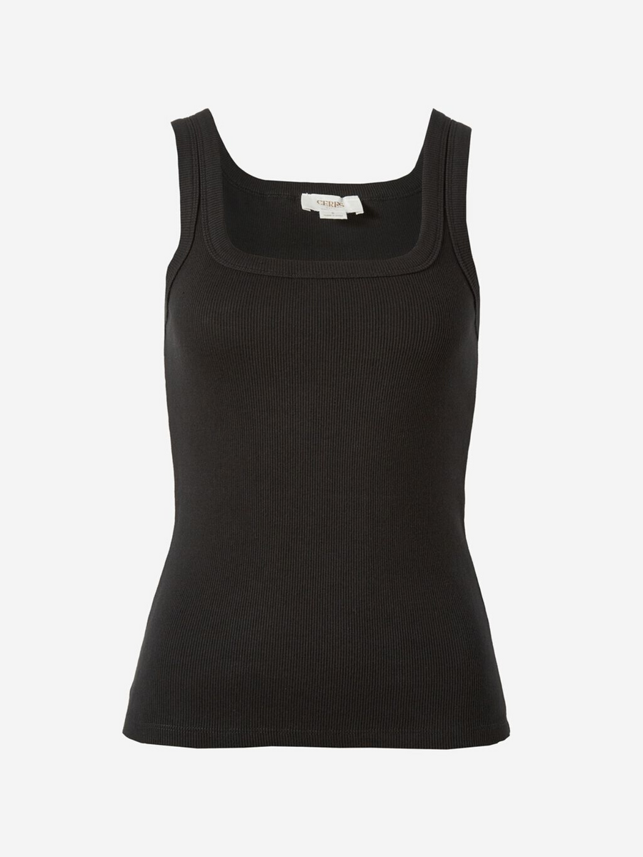Zaeli Contour Rib Square Neck Tank