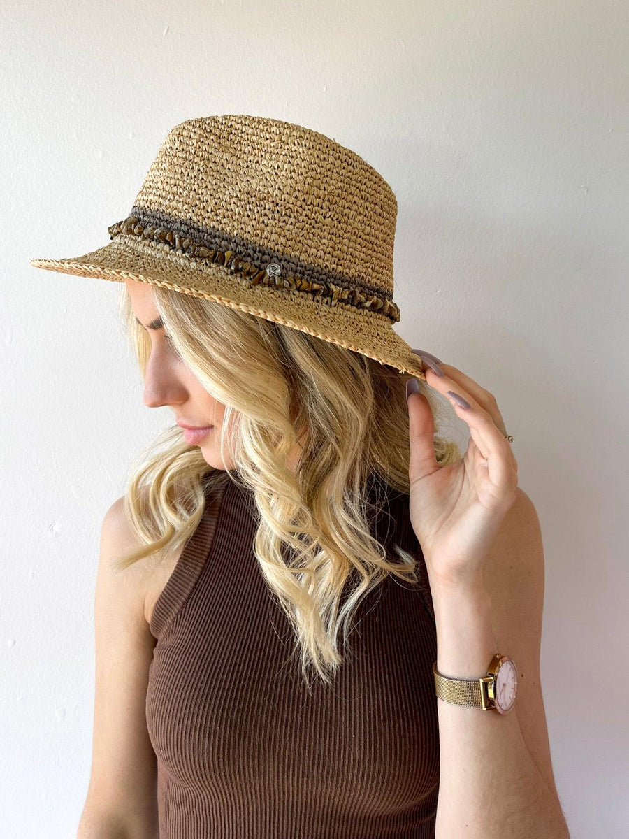 Christine Raffia Fedora - Saint Harlowe