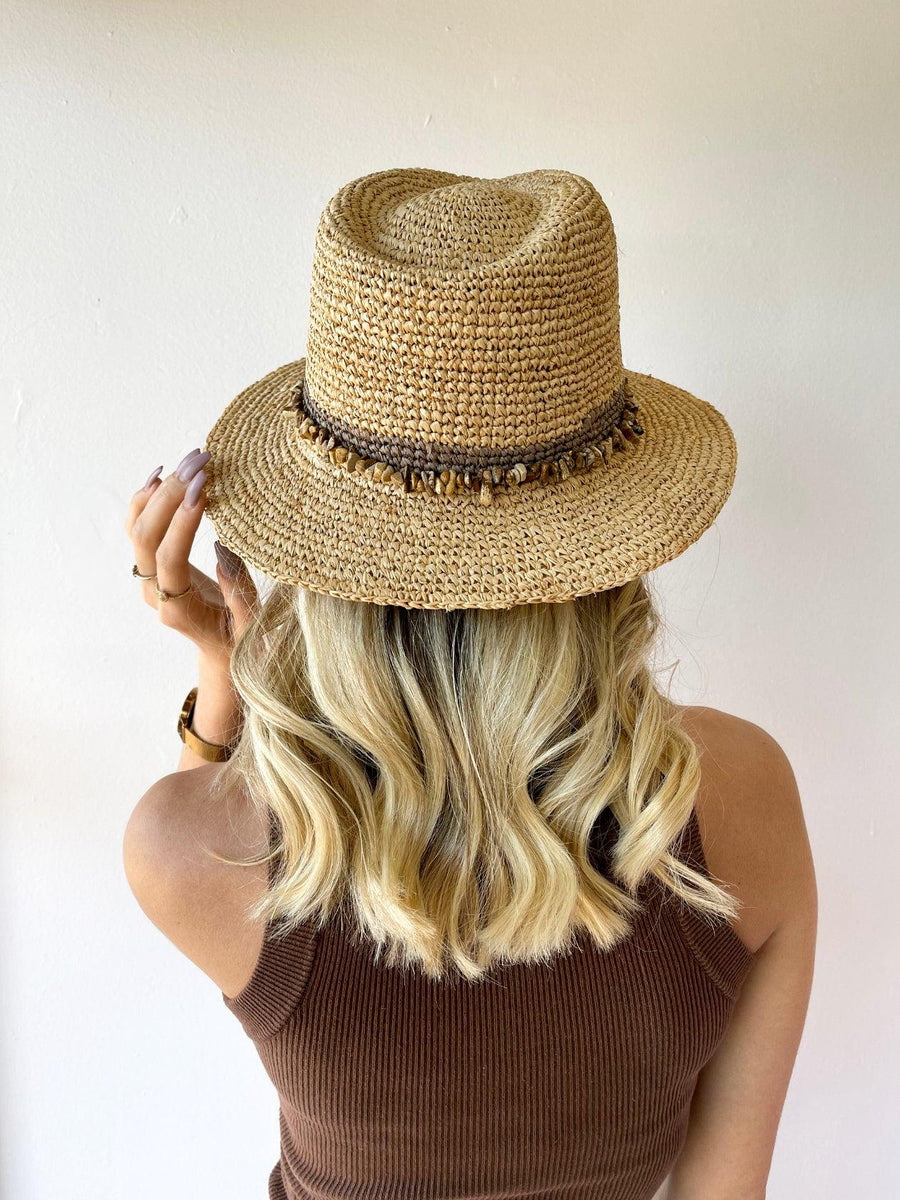 Christine Raffia Fedora - Saint Harlowe