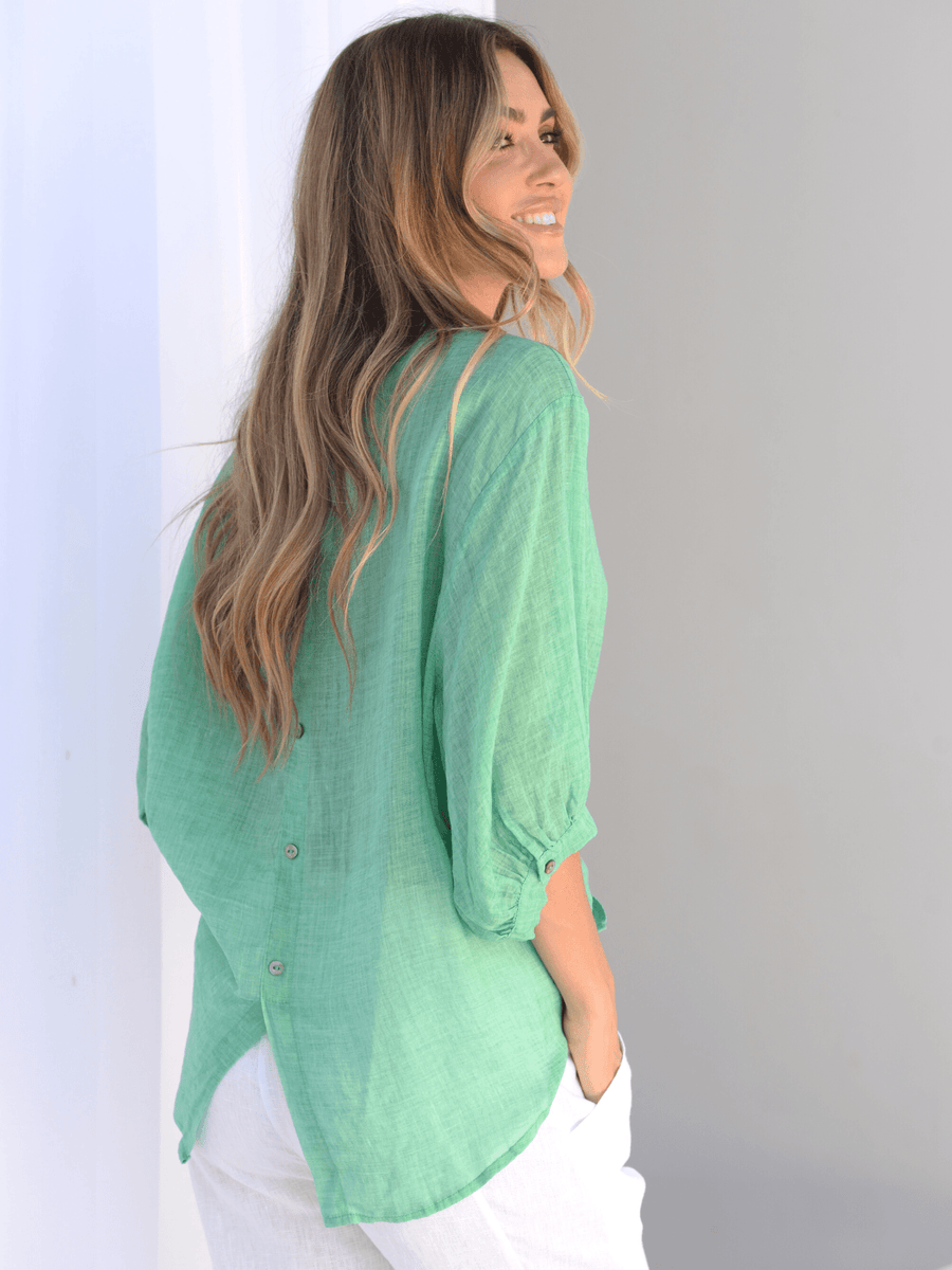 Harper Linen Top - Saint Harlowe