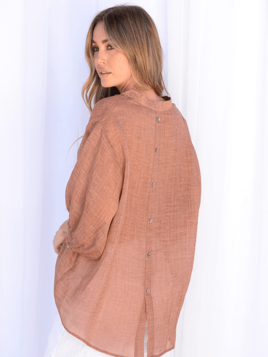 Harper Linen Top - Saint Harlowe